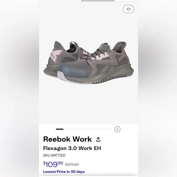 Flexagon 3.0 composite toe/ memory foam work shoe - Picture 3 of 10